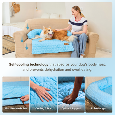 Pelsbarn Cooling Bed (4x more effective) + FREE Cooling Mat