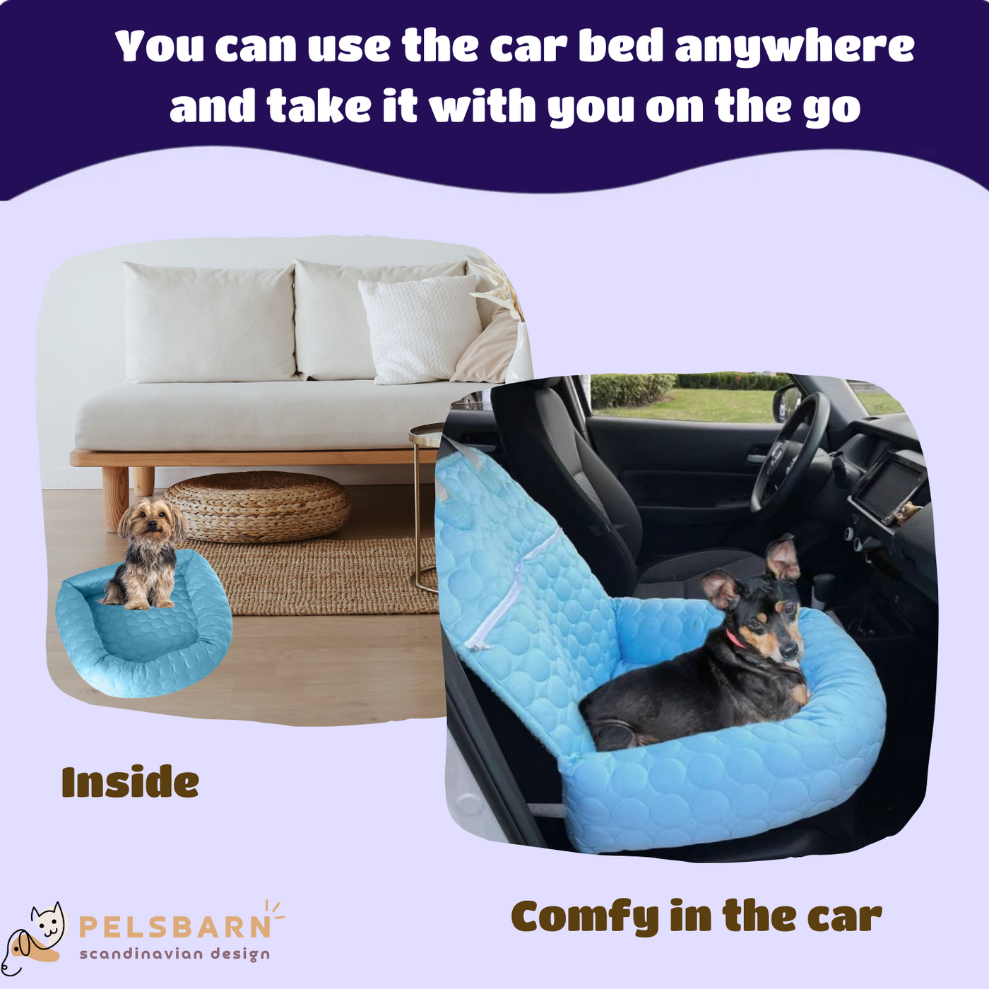 Pelsbarn Cooling Car Bed