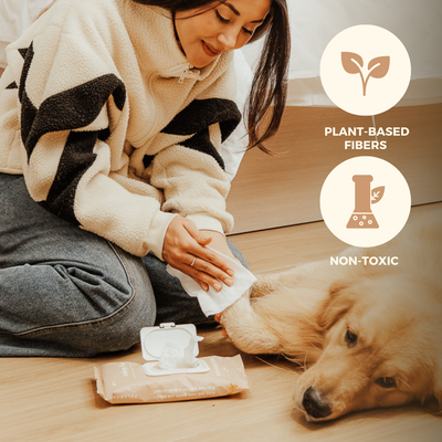 Dog Wipes for clean paws