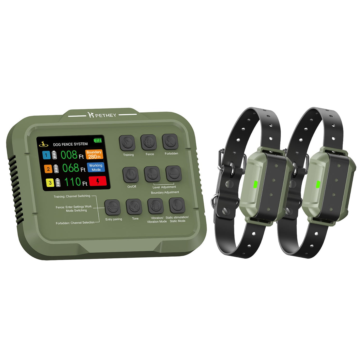 PetHey 3-in-1 Waterproof Wireless Dog Fence-F910Plus