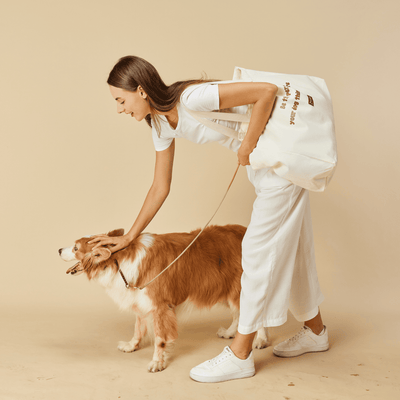 'Be the person your dog thinks you are' Tote Bag