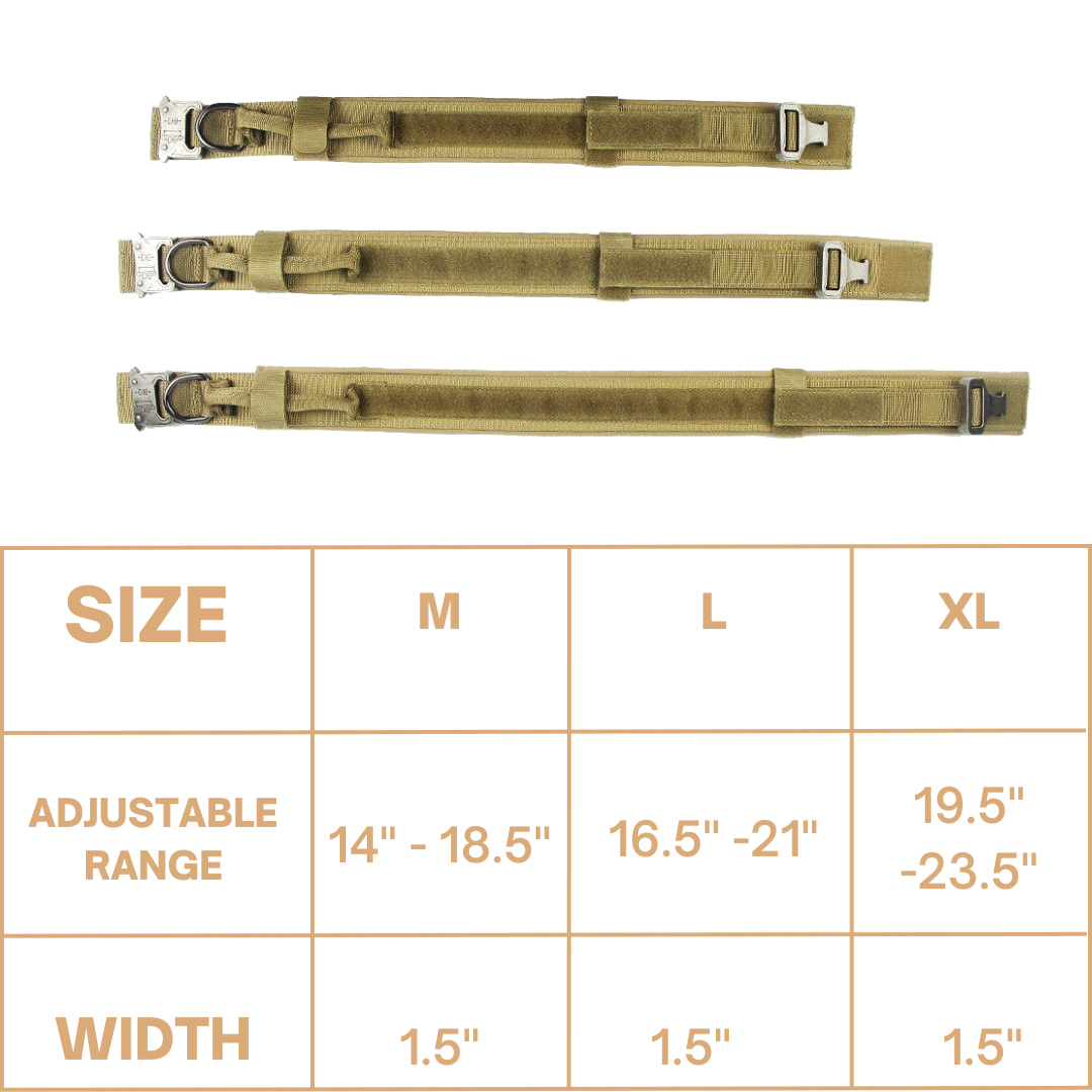 Heavy-Duty Tactical Dog Collar