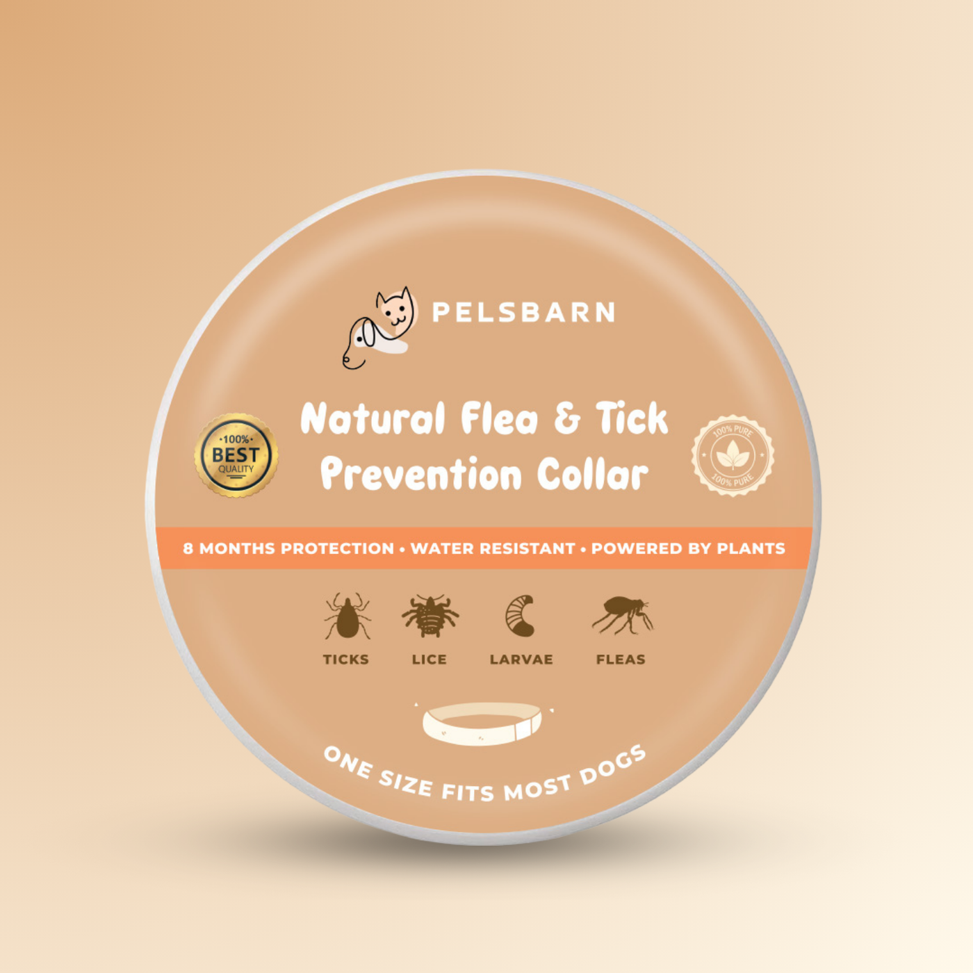Natural Flea & Tick Prevention Collar