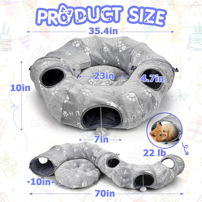 Cat Tunnel Bed for Under Christmas Tree