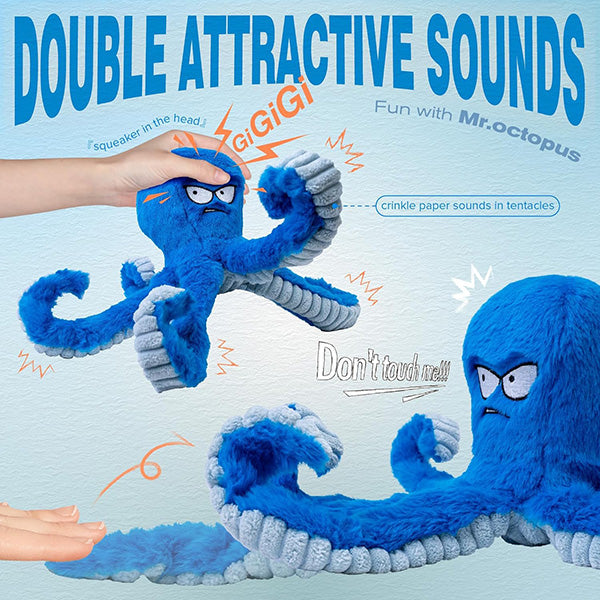 Octopus Tough Chewer Plush Dog Toys