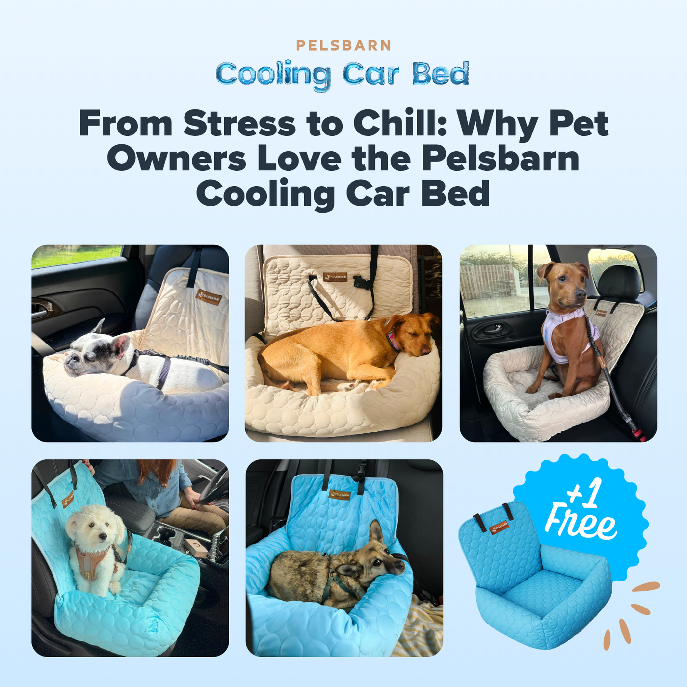 Pelsbarn Cooling Car Bed BOGO Deal