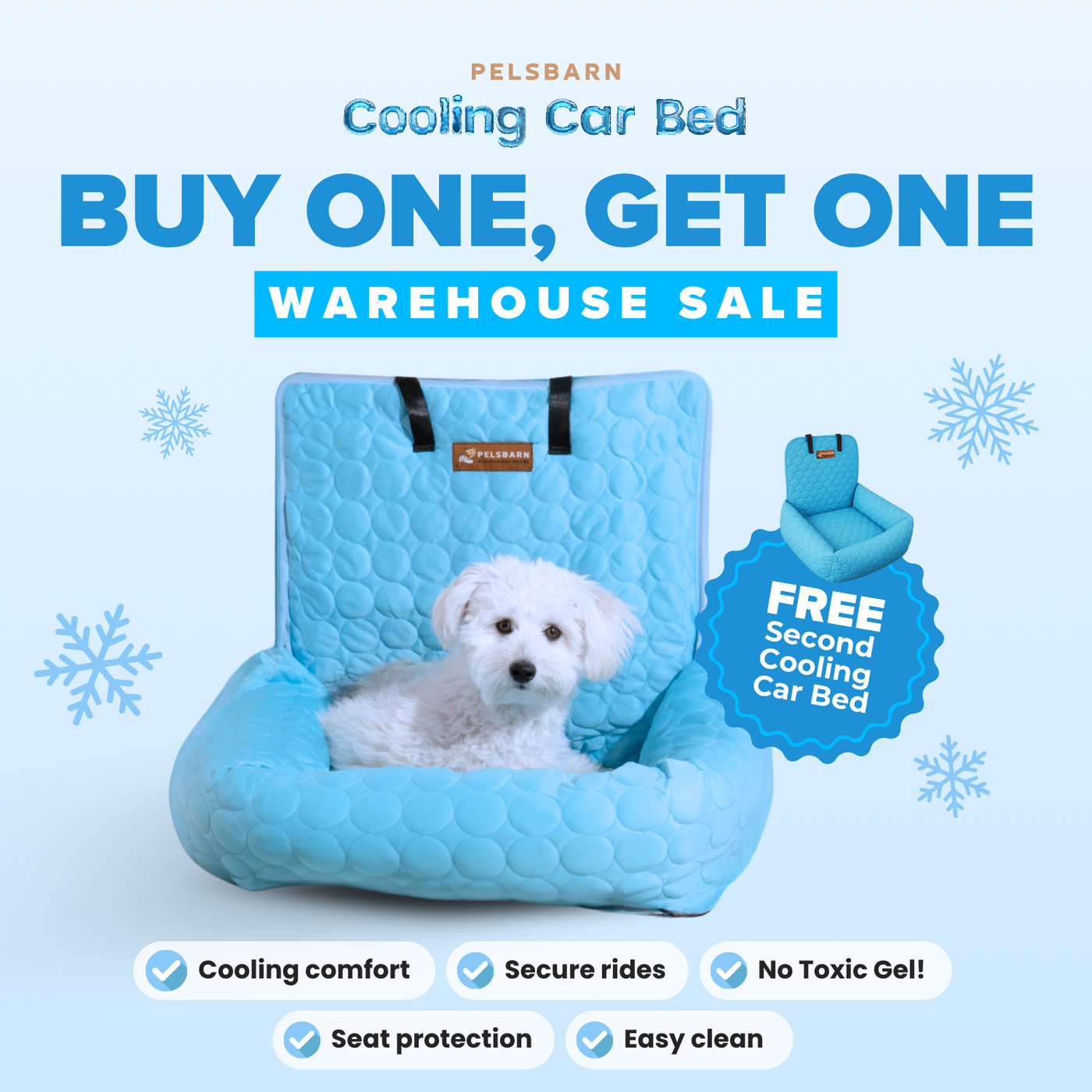 Pelsbarn Cooling Car Bed BOGO Deal