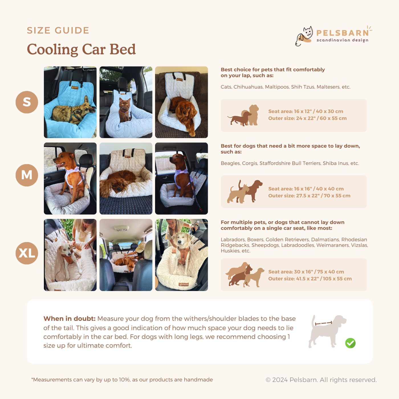 Pelsbarn Cooling Car Bed