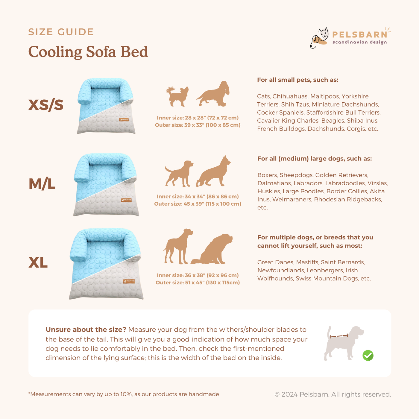 Pelsbarn Cooling Bed (4x more effective) + FREE Cooling Mat