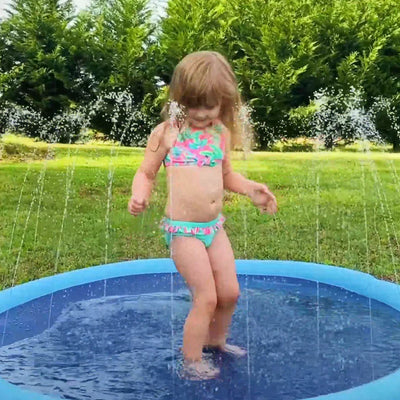 Dog Pool Splash Pad, Anti-Slip Sprinkler Pad for Kids & Dogs