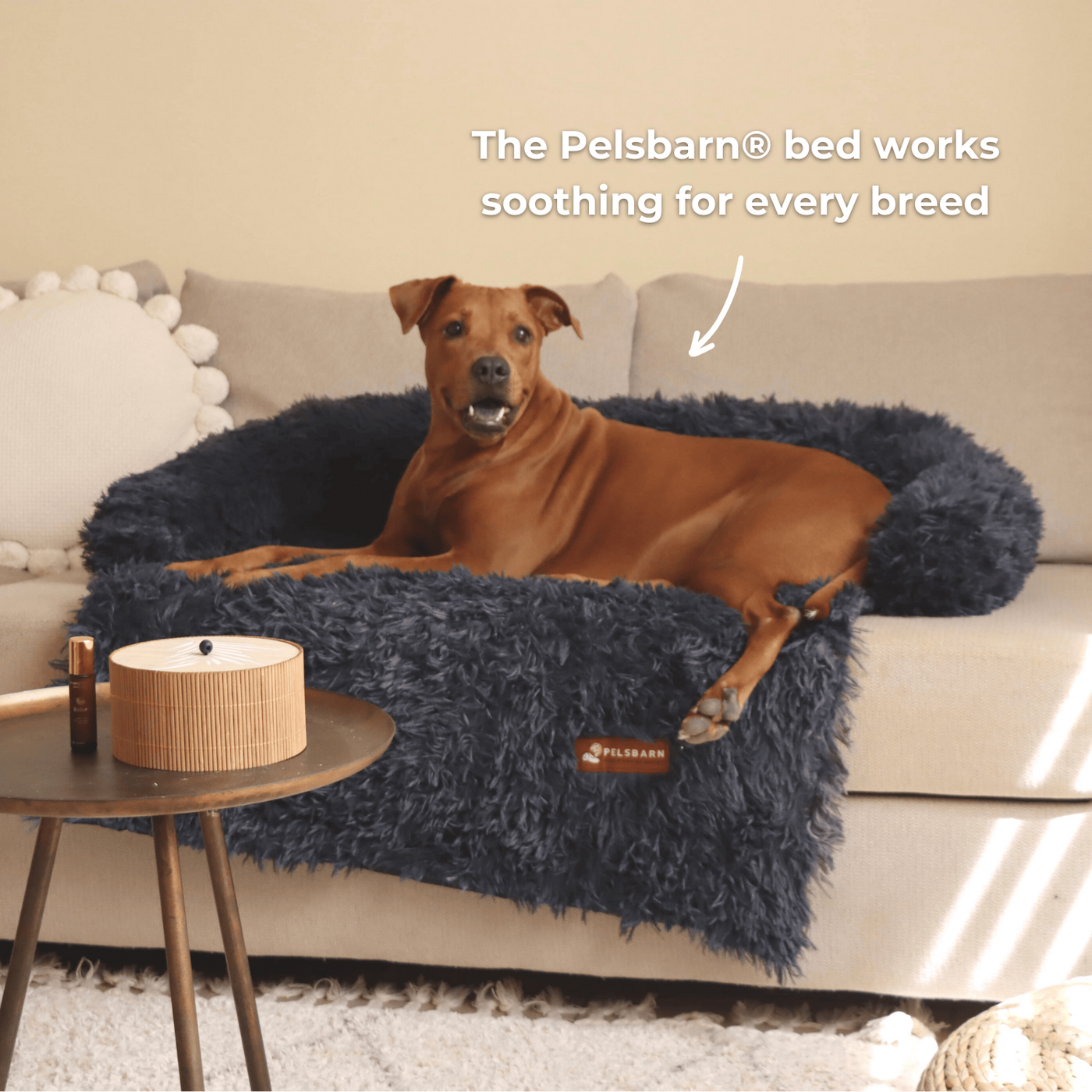 Original Pelsbarn Bed + FREE calming blanket