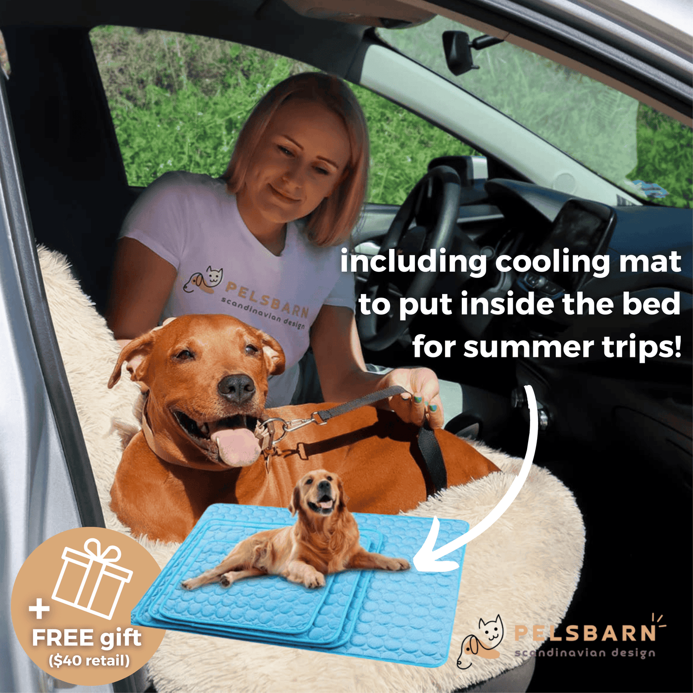 Pelsbarn Protecting Car Bed + Free Mat