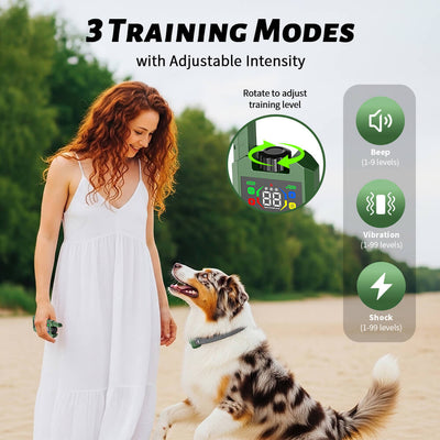 Masbrill Dog Training Collar with Remote – 2600Ft Range