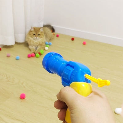 Interactive Cat Ball Toy Launcher Gun | Cat Balls Fetch Toy