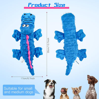 Squeaky crocodile plush for aggressive chewers 🐊