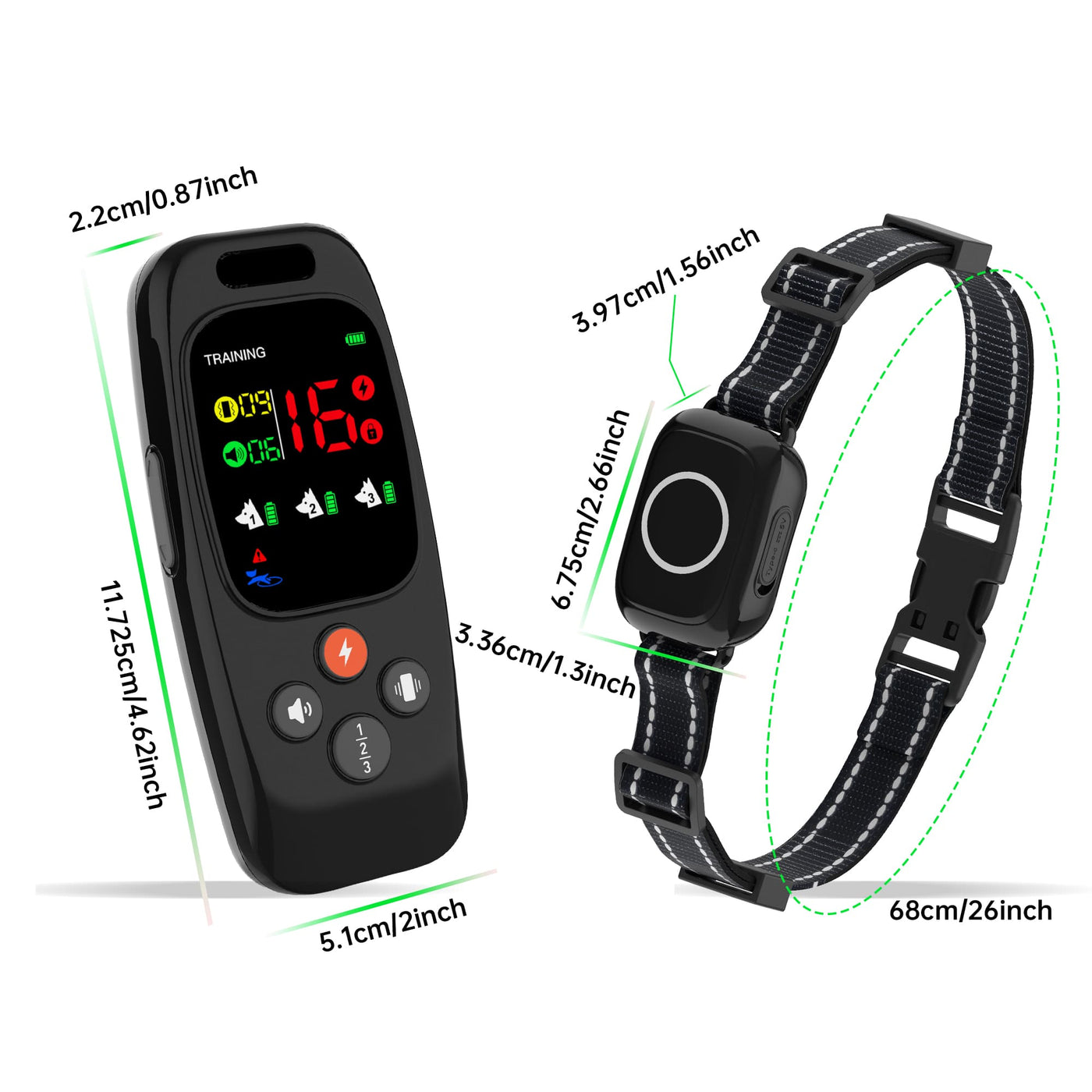PetHey 2-in-1 Dog Training Collar-T800