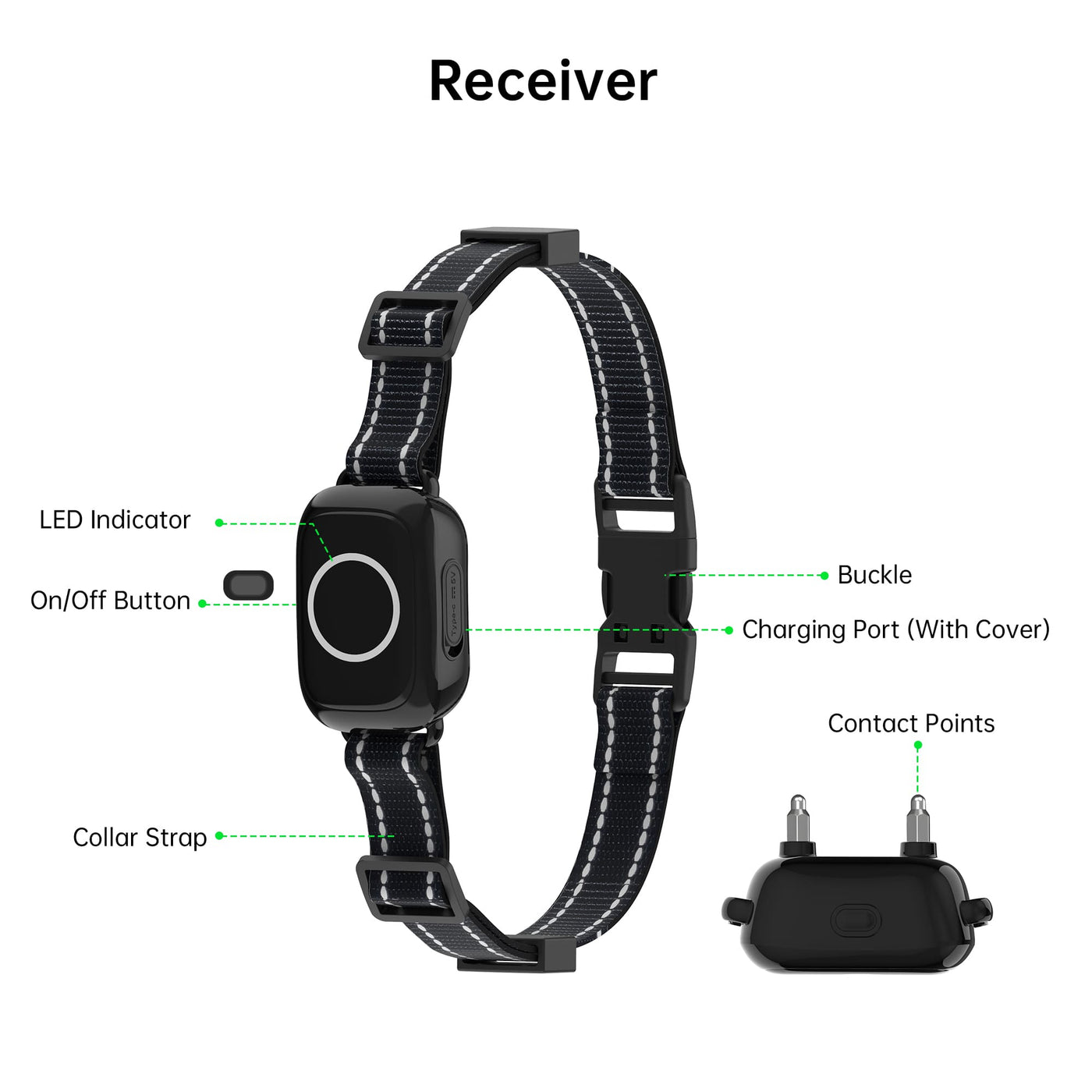 PetHey 2-in-1 Dog Training Collar-T800