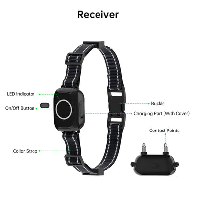 PetHey 2-in-1 Dog Training Collar-T800