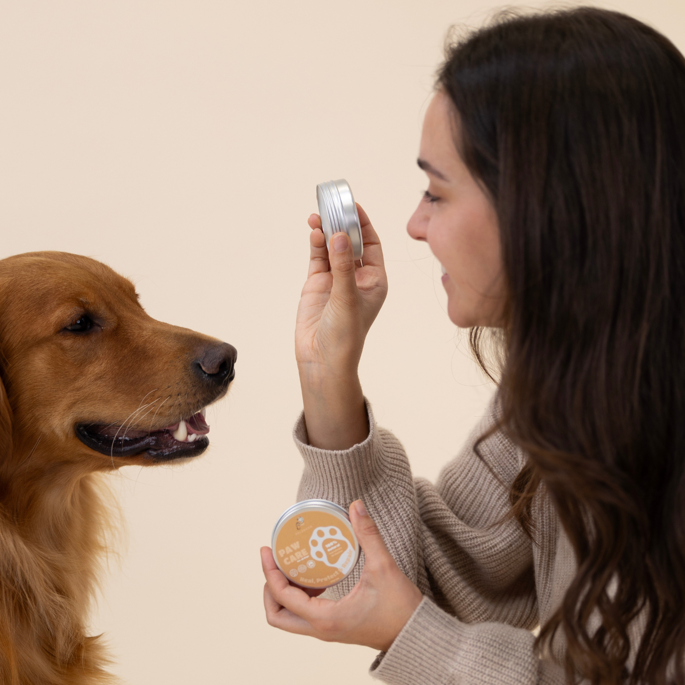 Dog paw protection balm (100% natural and vegan)