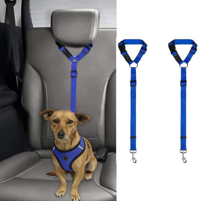 2 Pack Headrest Dog Car Seat Belt