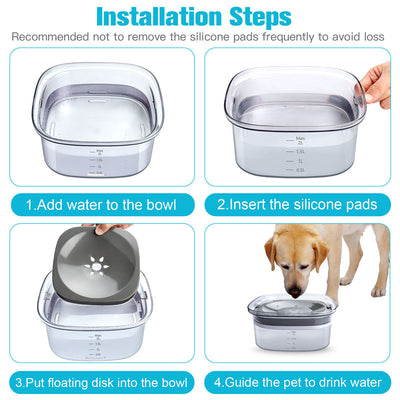 Slow Drinking Dog Water Bowl
