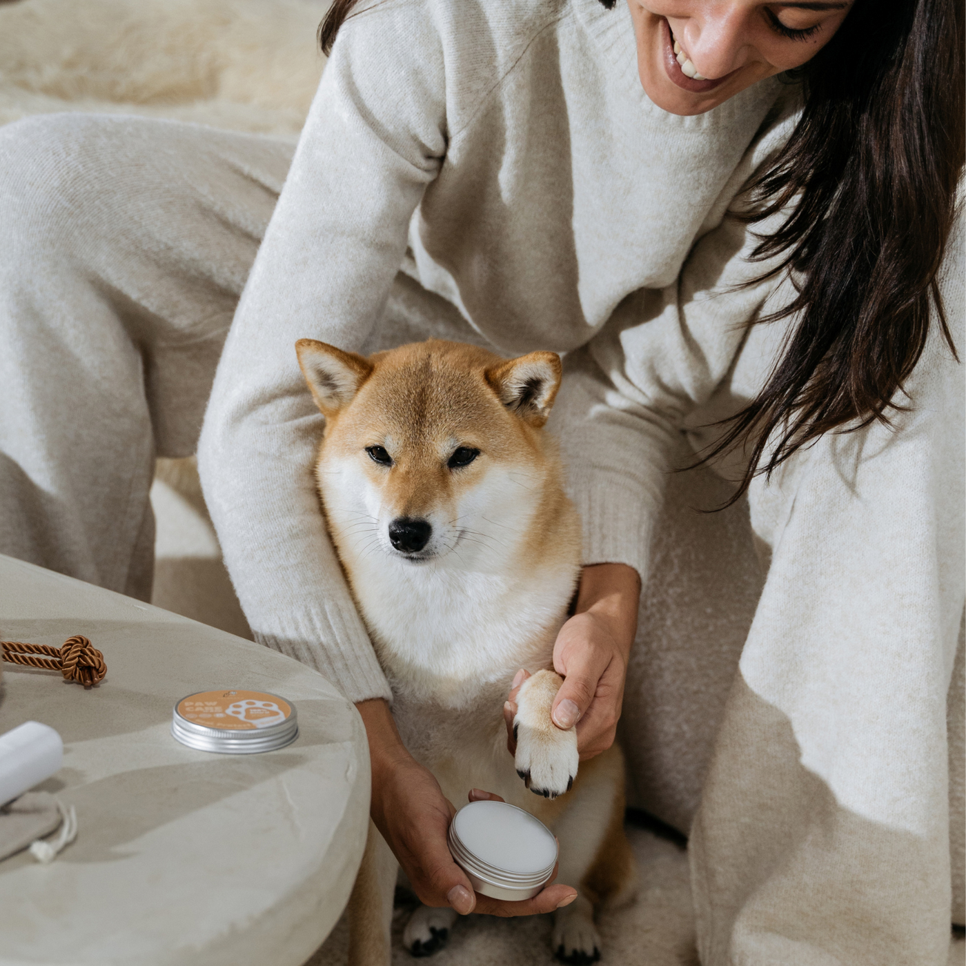 Dog paw protection balm (100% natural and vegan)