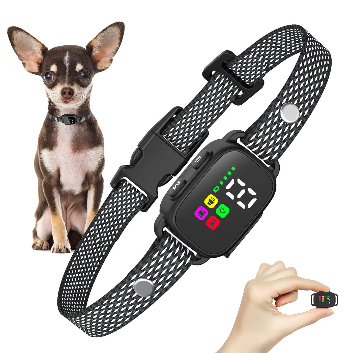 Masbrill No-Shock Bark Collar – Smart, Safe & Humane for Small and Medium Dogs