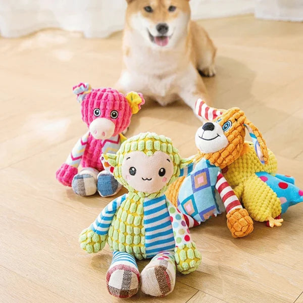 Immortal Squeaky Plush Toy for Aggressive Chewers -Small and Medium Dogs