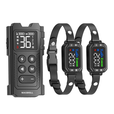 Masbrill 2 in 1 GPS Wireless Dog Fence & Remote Training Collar-G725