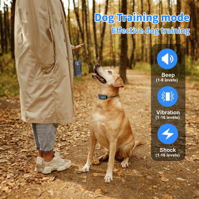 Masbrill 2 in 1 GPS Wireless Dog Fence & Remote Training Collar-G725