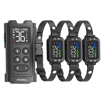 Masbrill 2 in 1 GPS Wireless Dog Fence & Remote Training Collar-G725