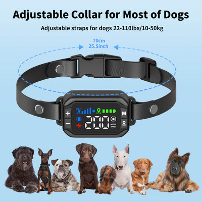 Masbrill 2 in 1 GPS Wireless Dog Fence & Remote Training Collar-G725