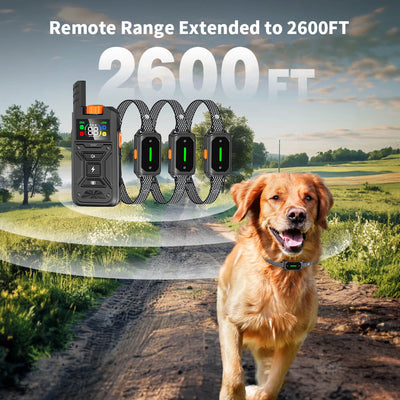 Masbrill Dog Shock Collar 2600FT with LED Light for Night Walks -TZ943
