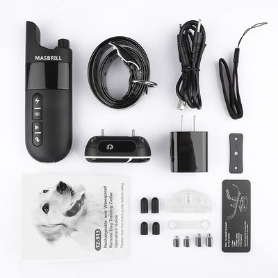 MASBRILL Dog Training Collar Rechargeable IPX7 Waterproof-913-2000ft