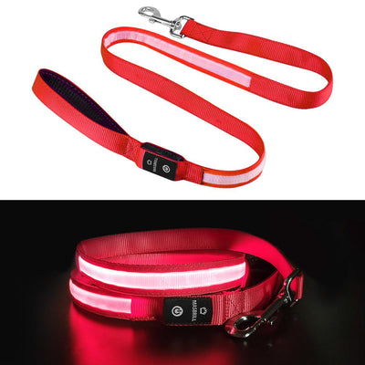 MASBRILL LED Dog Leash USB Rechargeable Pet Leash