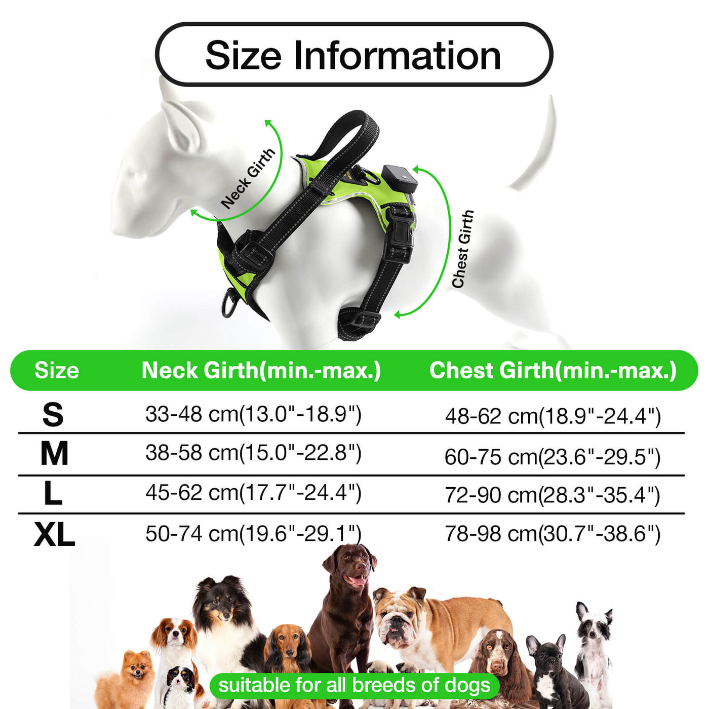 MASBRILL Light Up Dog Harness