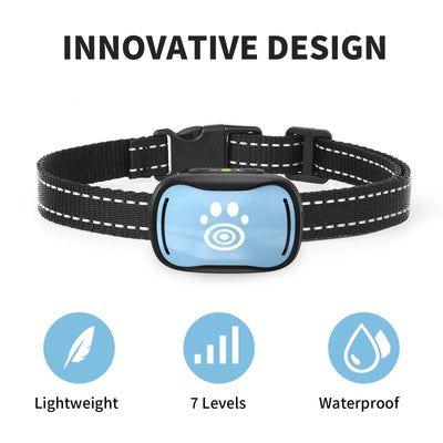 Masbrill No Shock Small Dog Bark Collar Most Humane Stop Barking Collar Control Device-PET687V
