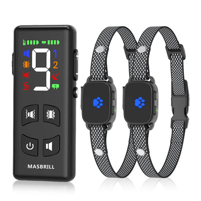 MASBRILL No Shock Small Dogs Training Collar With Remote – 2500FT RANGE - 927