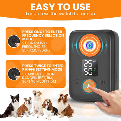 Masbrill Pain Free Anti-Barking Device Ultrasonic Dog Barking Stopper