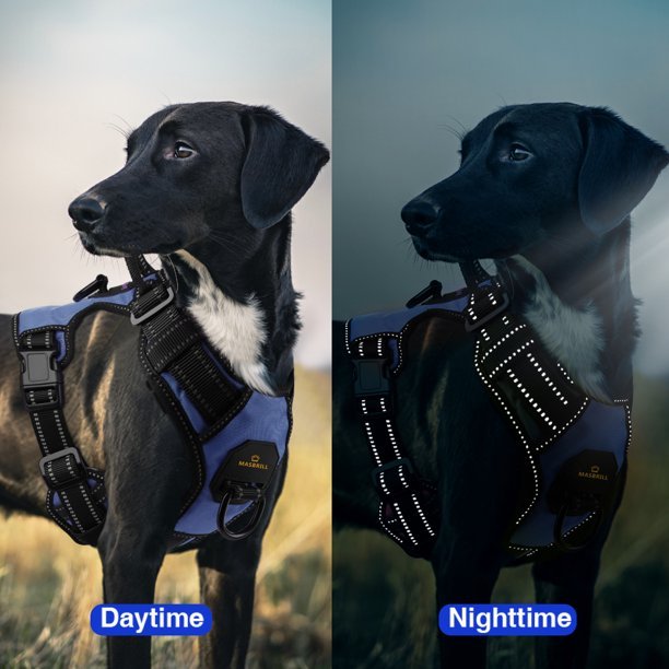 MASBRILL Reflective Dog Harness No Pull with Handle