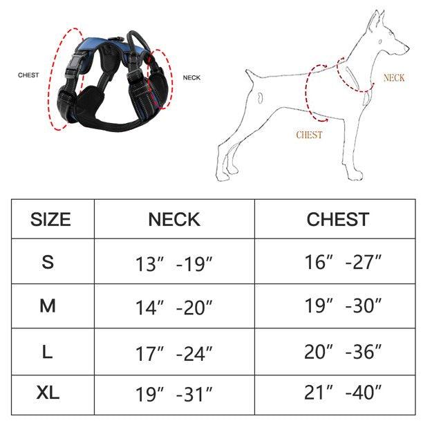 MASBRILL Reflective Dog Harness No Pull with Handle