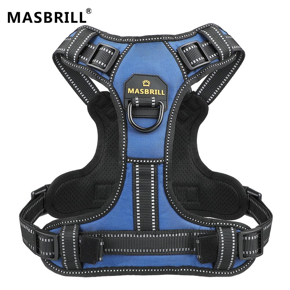 MASBRILL Reflective Dog Harness No Pull with Handle