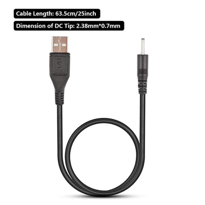 Masbrill Replacement DC Charging Cable with Charger - Rechargeable Dog Training Collar, No Barking Collar, Led Flashing Light Up Collar
