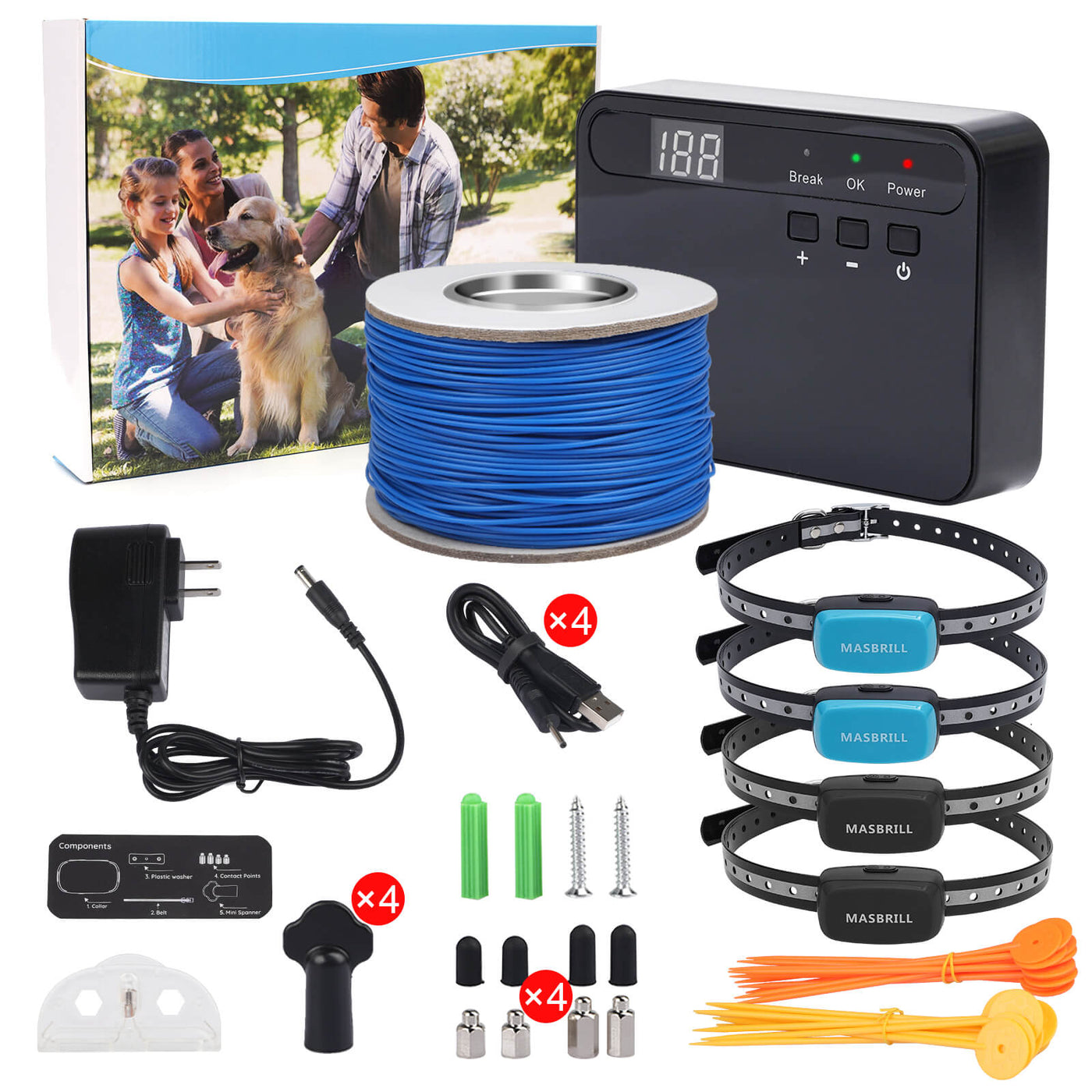 MASBRILL Underground Electric Dog Fence-TZ862