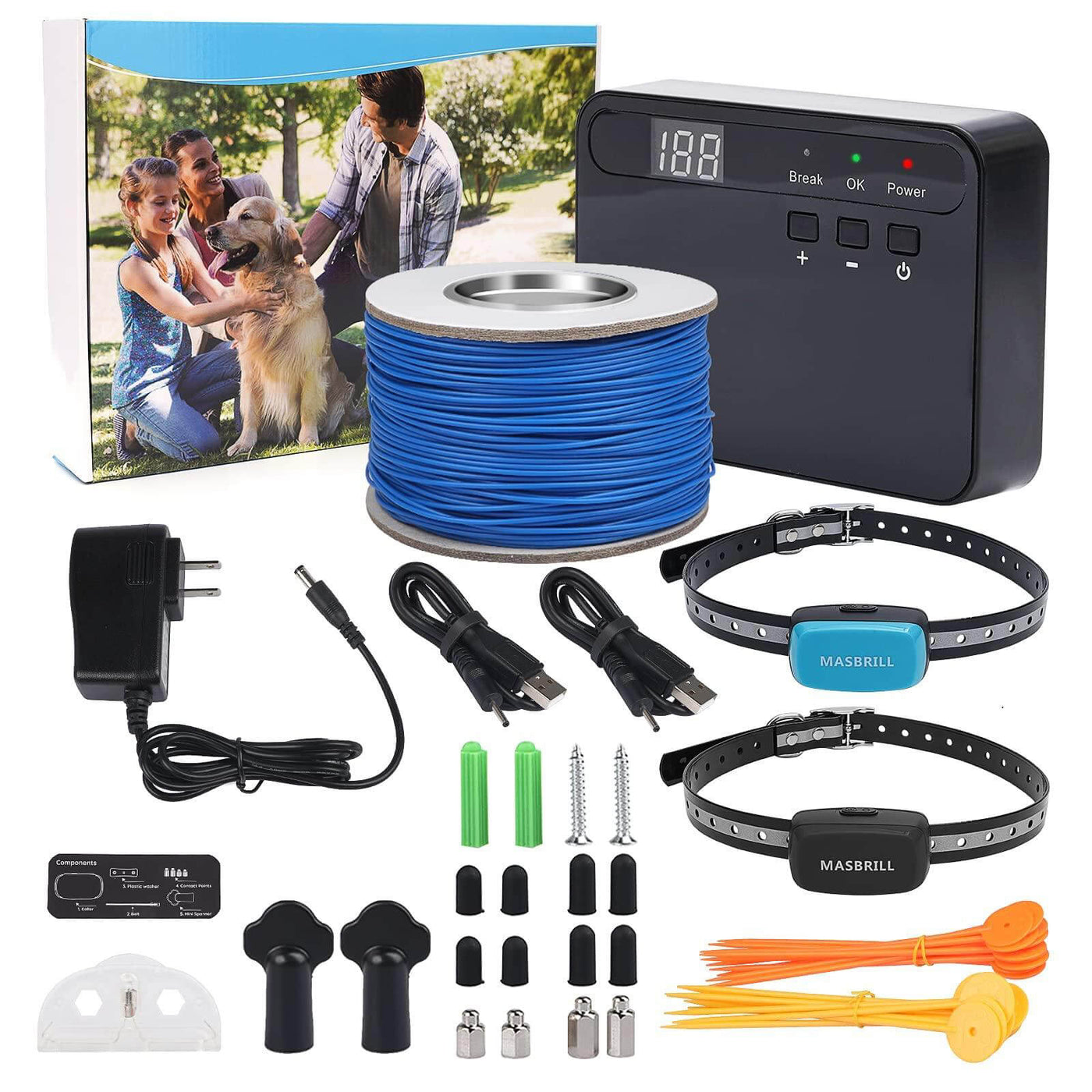 MASBRILL Underground Electric Dog Fence-TZ862
