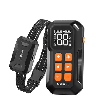 MASBRILL Wireless Dog Fence 2 in 1 Electric Fence for 3 Dogs Training Collar