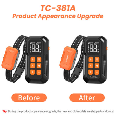 MASBRILL Wireless Dog Fence 2 in 1 Electric Fence for 3 Dogs Training Collar