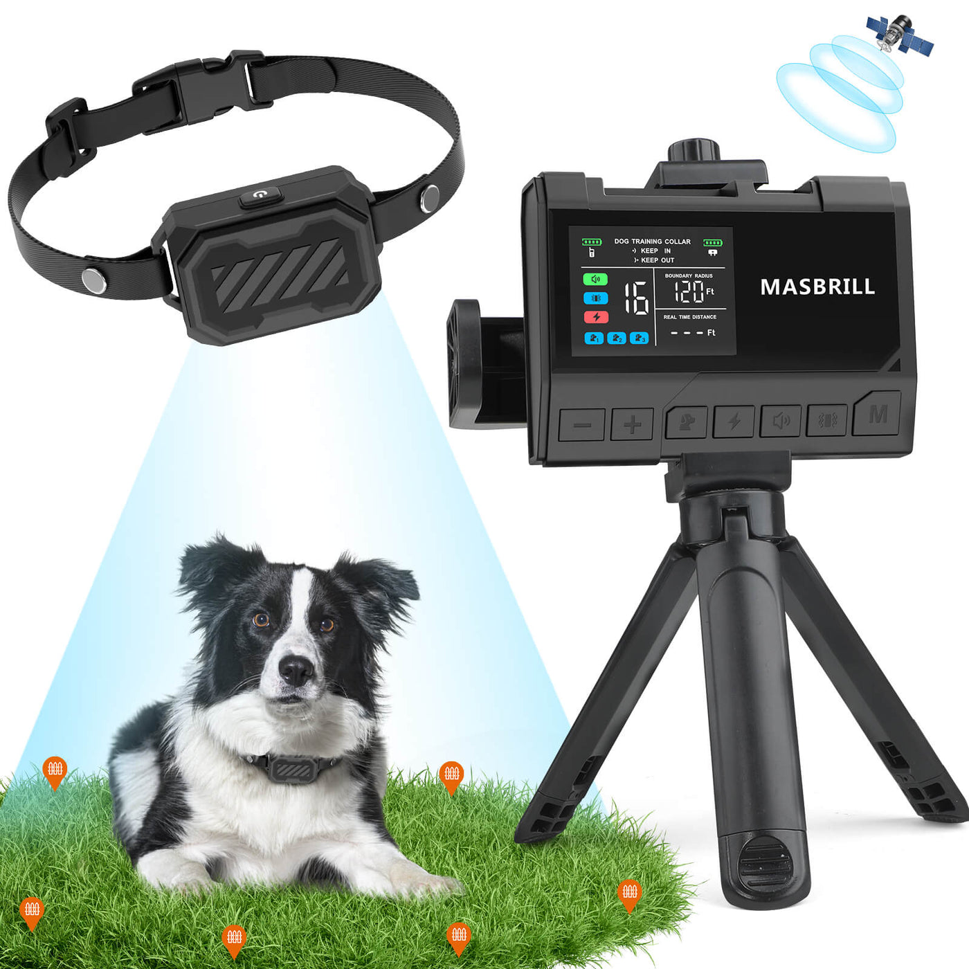 MASBRILL 3 IN 1 WIRELESS DOG FENCE-F383 | Pre-Sale, Ships Within 15 Days