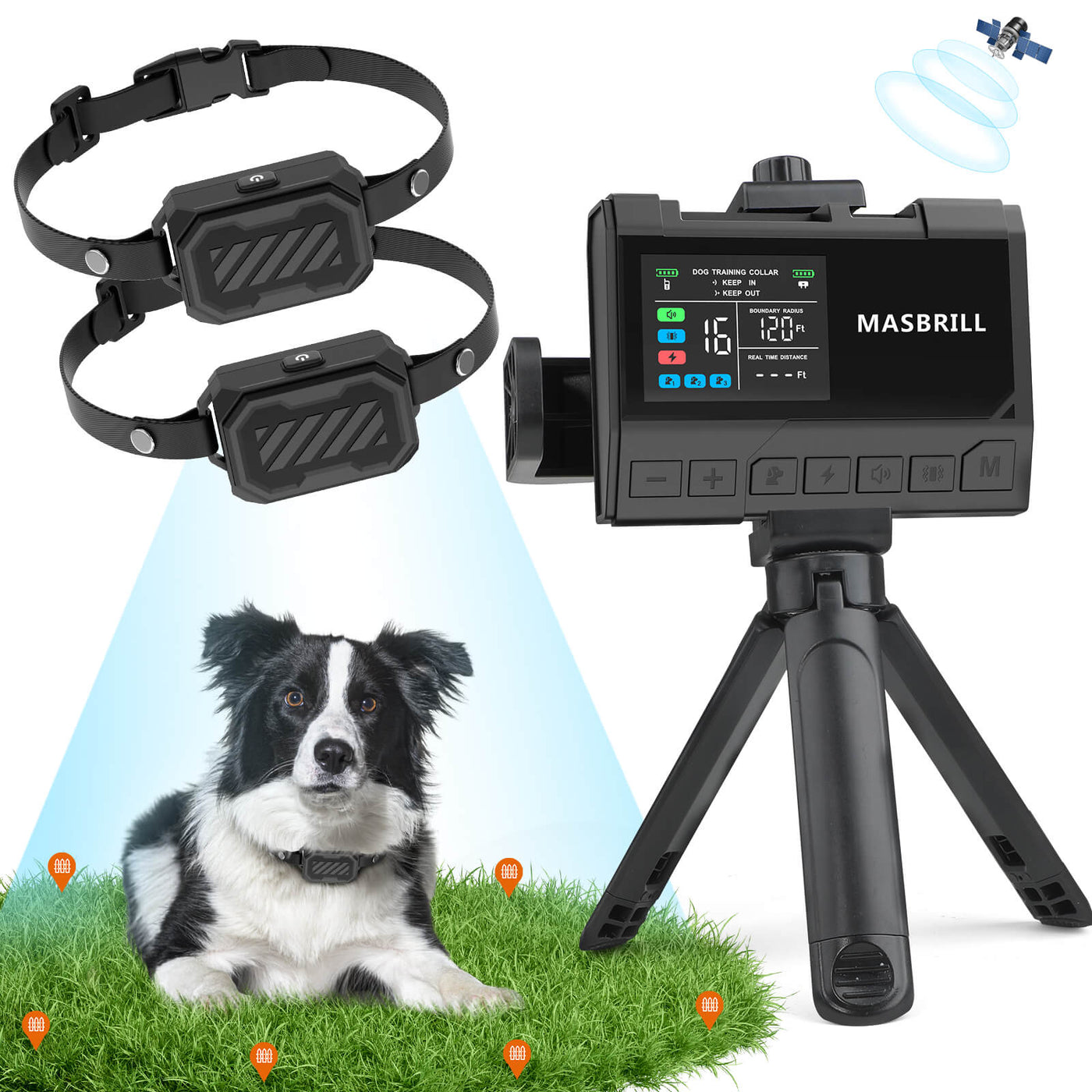 MASBRILL 3 IN 1 WIRELESS DOG FENCE-F383 | Pre-Sale, Ships Within 15 Days
