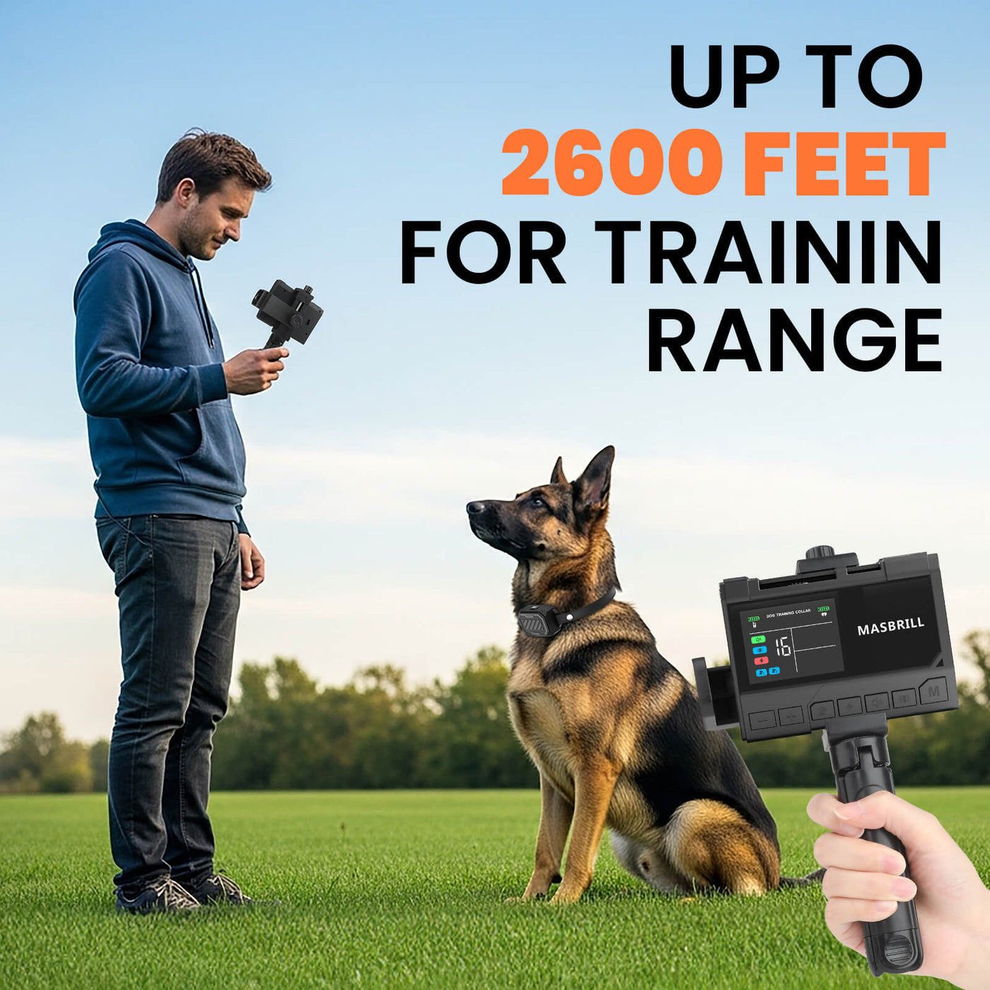 MASBRILL 3 IN 1 WIRELESS DOG FENCE-F383 | Pre-Sale, Ships Within 15 Days